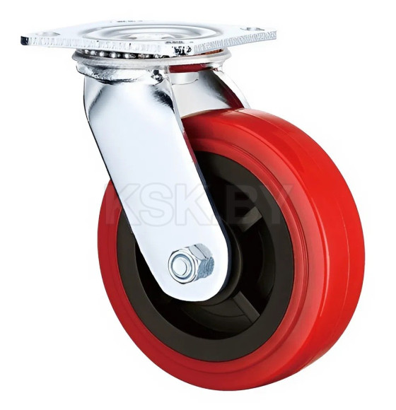 Поворотная колесная опора, б/г полиуретан RONEL SCpn 42 (SCpn 42) 