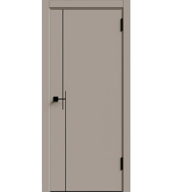 Дверное полотно Geometrica KM3 ДГ Крим,кромка ABS черная 2000х700х38мм