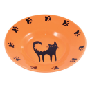 Миска Mr.Kranch керамическая блюдце для кошек 140 мл оранжевая (MKR211161) 