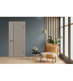 Дверное полотно Geometrica РМ6 ДГ Крим,кромка ABS черная 2000х900х38мм