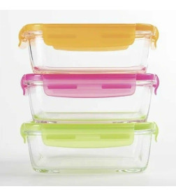 Контейнер "Purebox active neon mix" Luminarc P4565 (1220мл) прямоуг.