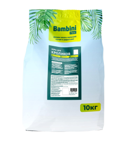 Корм Bambini Pets для кроликов, 10 кг