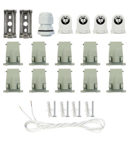 Светильник пылевлагозащищенный для светодиодных ламп 2х1200 мм Т8 G13 LFM 2x20W IP65 ETP 36046
