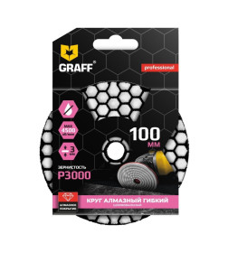 Круг алмазный гибкий шлифовальный (черепашка) P3000 GRAFF 2023000