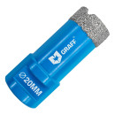 Коронка алмазная по керамограниту для УШМ 20мм, М14, Master GRAFF 271420 (271420) 