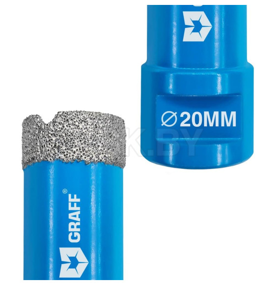 Коронка алмазная по керамограниту для УШМ 20мм, М14, Master GRAFF 271420 (271420) 