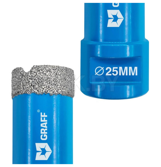 Коронка алмазная по керамограниту для УШМ 25мм, М14, Master GRAFF 271425 (271425) 