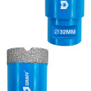 Коронка алмазная по керамограниту для УШМ 32мм, М14, Master GRAFF 271432 (271432) 