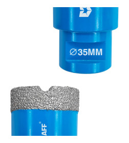 Коронка алмазная по керамограниту для УШМ 35мм, М14, Master GRAFF 271435