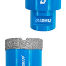 Коронка алмазная по керамограниту для УШМ 40мм, М14, Master GRAFF 271440 (271440) 