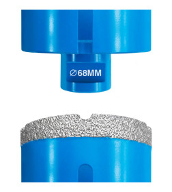 Коронка алмазная по керамограниту для УШМ 68мм, М14, Master GRAFF 271468