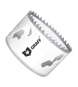 Биметаллическая коронка по металлу 76 мм GRAFF в блистере 108076