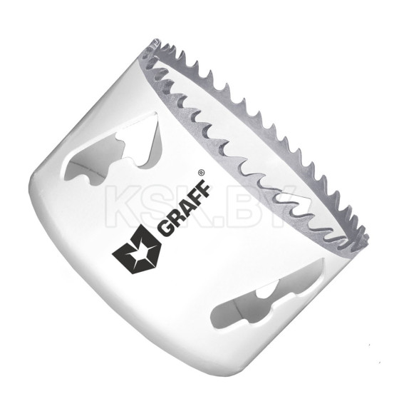 Биметаллическая коронка по металлу 76 мм GRAFF в блистере 108076 (108076) 
