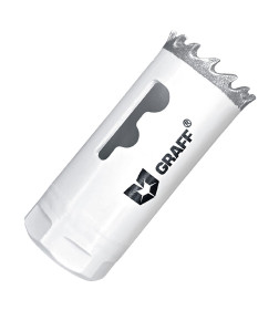 Биметаллическая коронка по металлу 25 мм GRAFF в блистере 108025