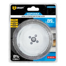 Биметаллическая коронка по металлу 89 мм GRAFF в блистере 108089 (108089) 