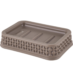 Мыльница пластиковая Plast Team OSLO цвет шоколадный мокко PT134610015