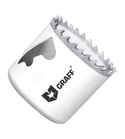 Биметаллическая коронка по металлу 57 мм GRAFF в блистере 108057