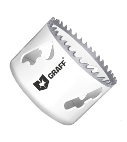 Биметаллическая коронка по металлу 60 мм GRAFF в блистере 108060