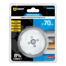 Биметаллическая коронка по металлу 70 мм GRAFF в блистере 108070 (108070) 