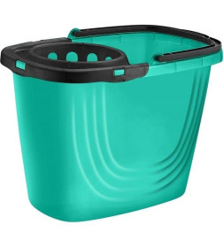Ведро прямоугольное Disco с отжимом 8 л аквамарин