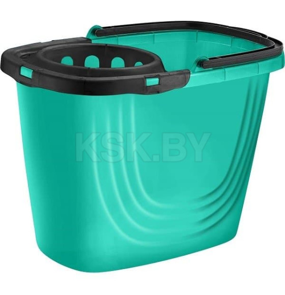 Ведро прямоугольное Disco с отжимом 8 л аквамарин (SC111611027) 