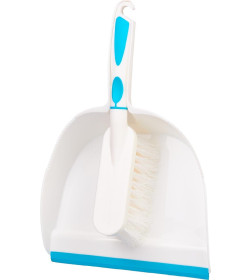 Набор Ballet щетка-сметка с совком белый/ бирюзовый