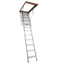 Лестница чердачная металлическая ASTARK 70х120х280см. (крышка 26мм)