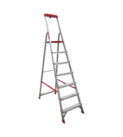 Стремянка алюминиевая 7 ступеней с лотком-органайзером NV311 Новая Высота 3115107