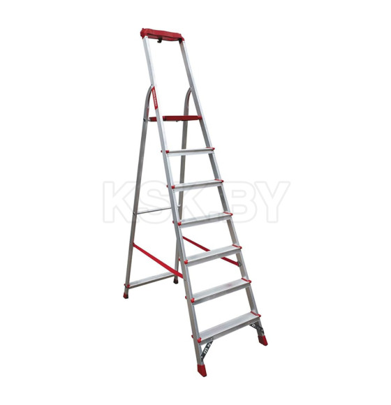 Стремянка алюминиевая 7 ступеней с лотком-органайзером NV311 Новая Высота 3115107 (3115107) 