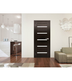 Дверь межкомнатная Амати М01, 900х2000, Экошпон, Венге, мателюкс матовое