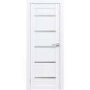 Дверь межкомнатная Амати М01,600х2000,Экошпон,Бьянко,стекло матовое