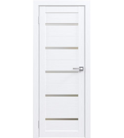 Дверь межкомнатная Амати М01,600х2000,Экошпон,Бьянко,стекло матовое