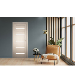 Дверь межкомнатная Амати М01, 800х2000, Экошпон, Белёный дуб, мателюкс матовое