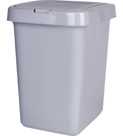 Ведро для мусора с откидной крышкой  Push to Open 25 л.Spin&Clean Step цвет серый SV4143СР