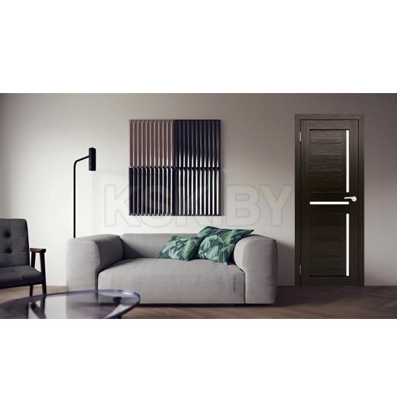 Дверь межкомнатная Амати 18, 700х2000, Экошпон,  Венге, мателюкс матовое