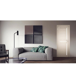 Дверь межкомнатная Амати 18, 800х2000, Экошпон, Эшвайт, мателюкс матовое