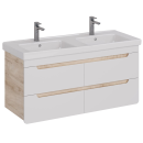 Тумба подвесная Lemark под умывальник Olivia, дуб кантри LM08OL125T (LM08OL125T) 