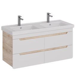 Тумба подвесная Lemark под умывальник Olivia, дуб кантри LM08OL125T