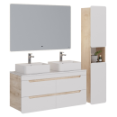 Тумба подвесная Lemark под умывальник Olivia, дуб кантри LM08OL125T (LM08OL125T) 