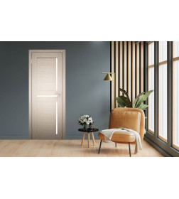 Дверь межкомнатная Амати 18, 400х2000, Экошпон, Белёный дуб, мателюкс матовое