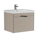 Тумба подвесная Velvex Krona 600-0-1 (Como) серый камень (361 серый камень) 