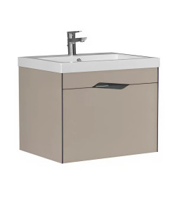 Тумба подвесная Velvex Krona 600-0-1 (Como) серый камень