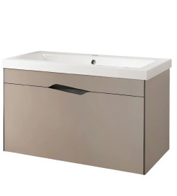 Тумба подвесная Velvex Krona 800-0-1 (Como) серый камень