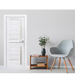 Дверь межкомнатная Амати 18, 600х2000,Экошпон,Сканди классик,стекло матовое