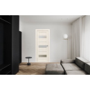 Дверь межкомнатная Амати 12, 600х2000, Экошпон, Эшвайт, мателюкс матовое