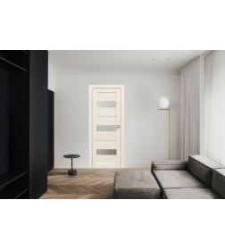 Дверь межкомнатная Амати 12, 700х2000, Экошпон, Эшвайт, мателюкс матовое