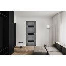 Дверь межкомнатная Амати 12, 700х2000, Экошпон, Дуб шале-графит, мателюкс черное