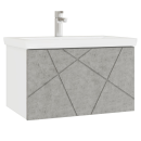 Тумба подвесная Vigo Geometry 600-0-1 бетон под умывальник Como (033 бетон) 