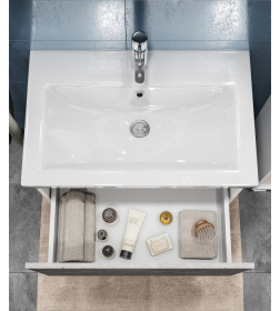 Тумба подвесная Vigo Geometry 600-0-1 бетон под умывальник Como