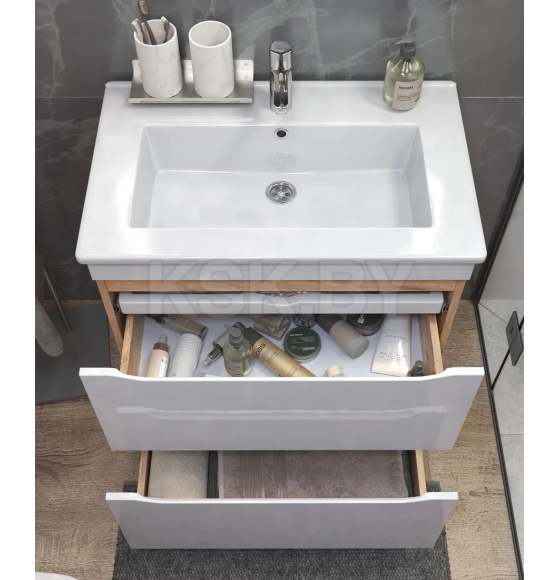 Тумба напольная Vigo Grani 750-0-2 дуб золотой под умывальник Оскар tn.GRI.OSK.75.2Y (tn.GRI.OSK.75.2Y дуб золотой) 